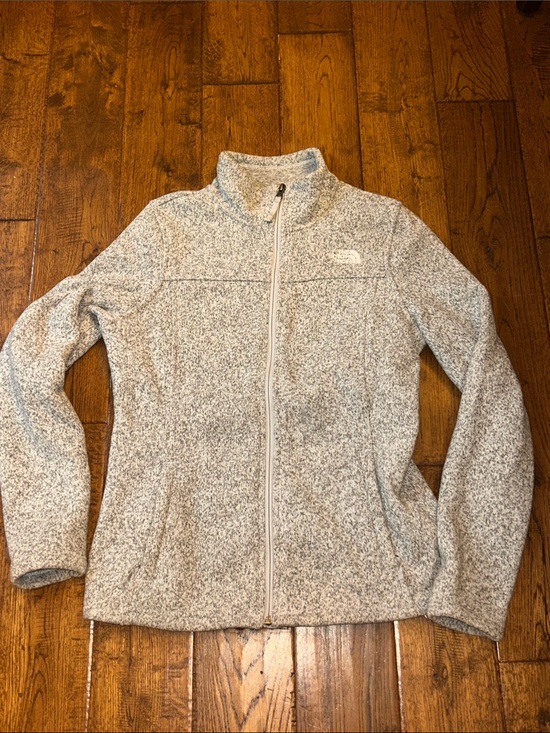 The North Face Jackets & Blazers - The North Face Women’s Light Gray Full-Zip Sweater Fleece Jacket